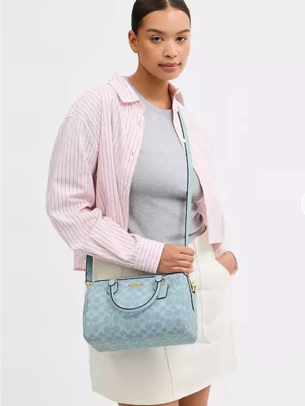 🧜‍♀️New Coach Rowan Satchel CEY39  Mermaid Theme🧜🏿‍♀️ - Picture 10 of 12